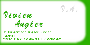 vivien angler business card